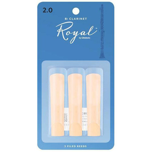 Royal by D'Addario Bb Clarinet Reeds - 2.0