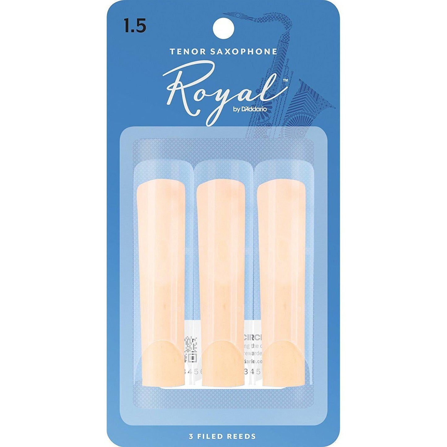 Royal by D'Addario Tenor Saxophone Reeds - 1.5