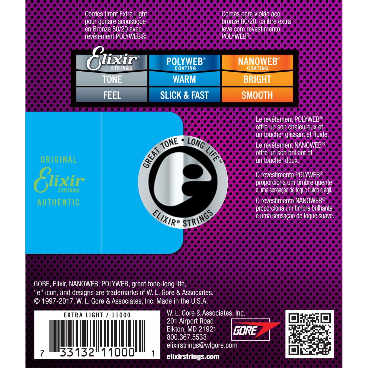 Elixir - Acoustic 80/20 Bronze Polyweb Medium 13-56