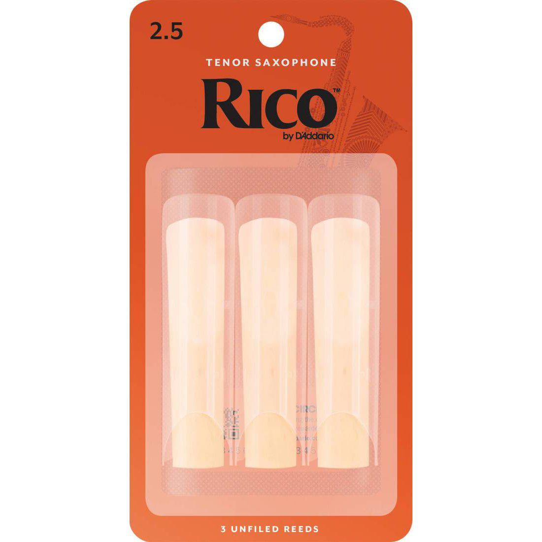 Rico by D'Addario Tenor Saxophone Reeds - 2.5