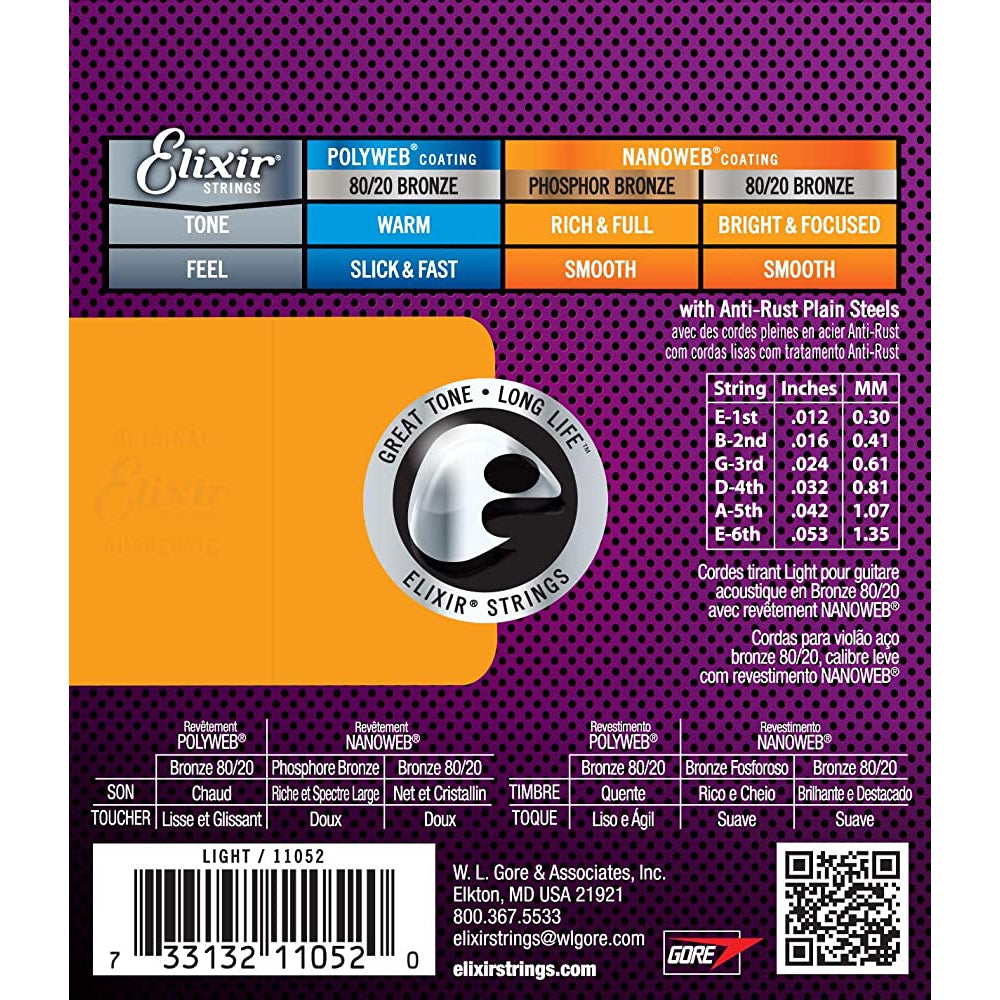 Elixir 80/20 Nanoweb Medium 13-56
