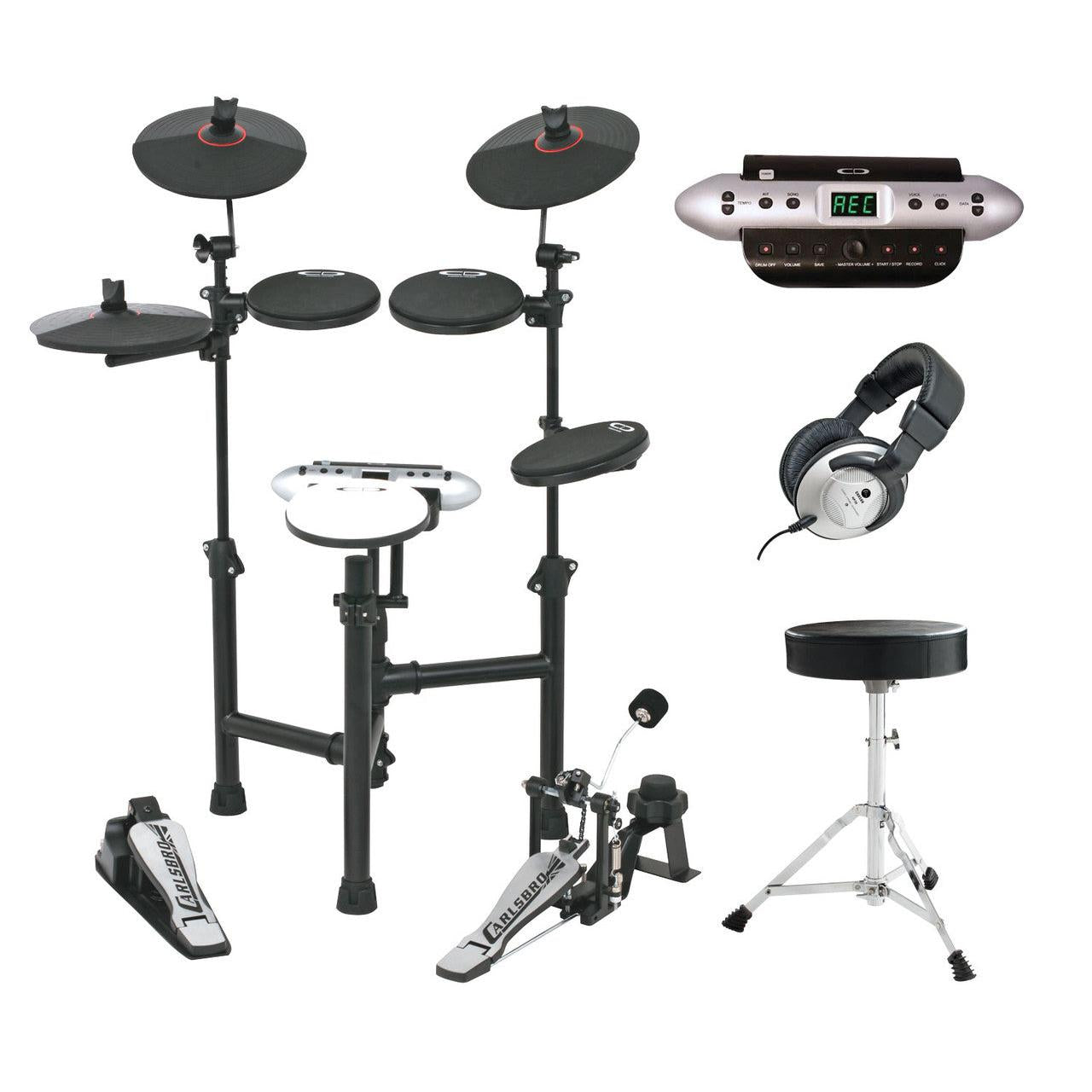 CARLSBRO CSD130BK Electric Drum Kit (Free throne & Headphones)