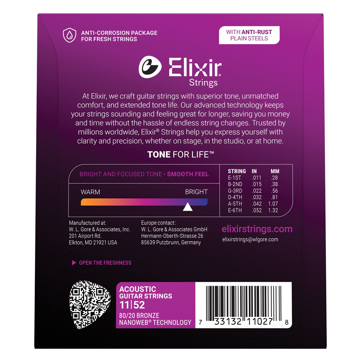 Elixir 80/20 Nanoweb Custom Light 11-52