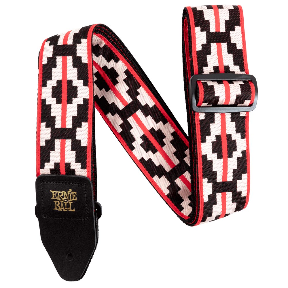 Ernie Ball Jacquard Guitar Strap - Ristra Red