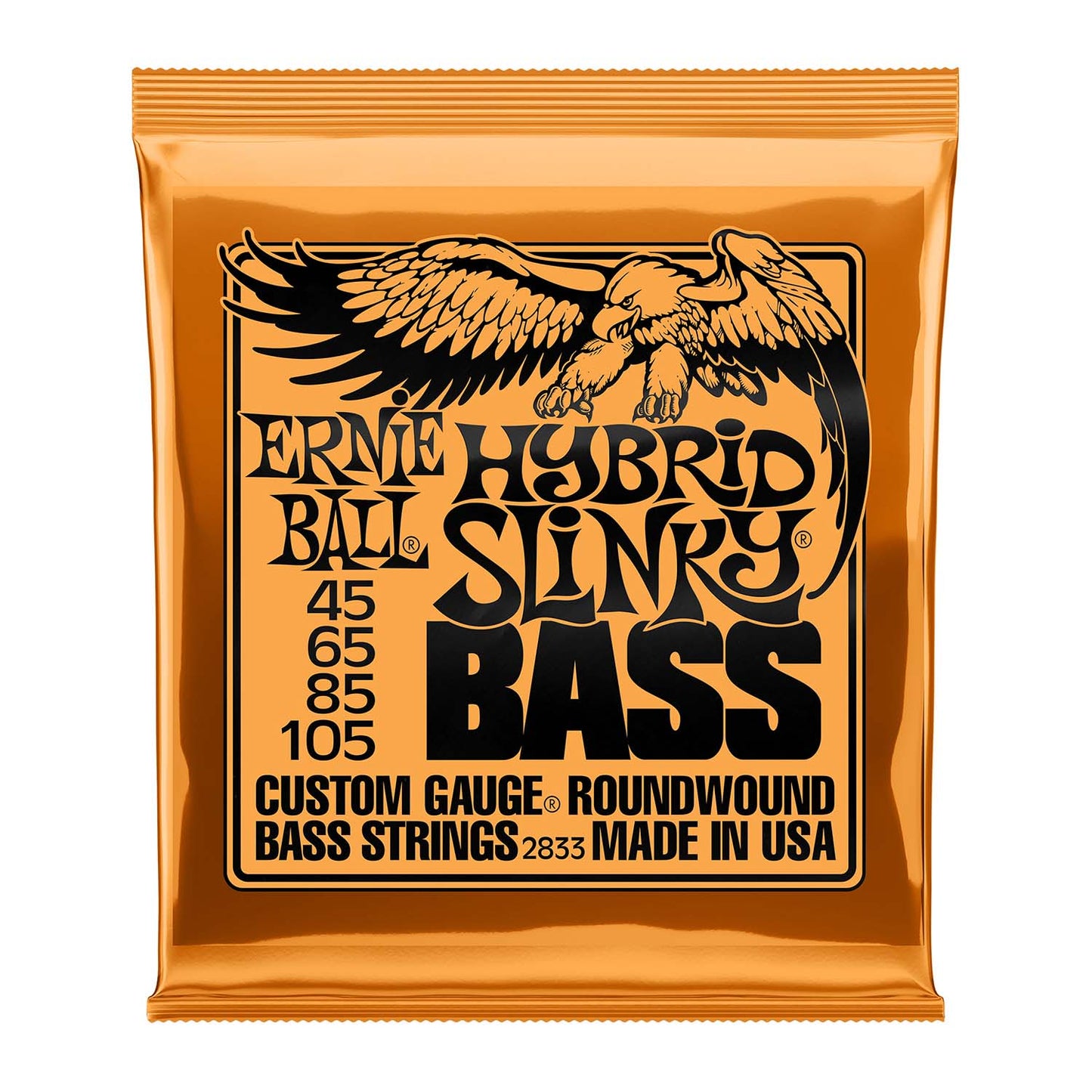 Ernie Ball Hybrid Slinky Nickel Wound Electric Bass Strings 45-105