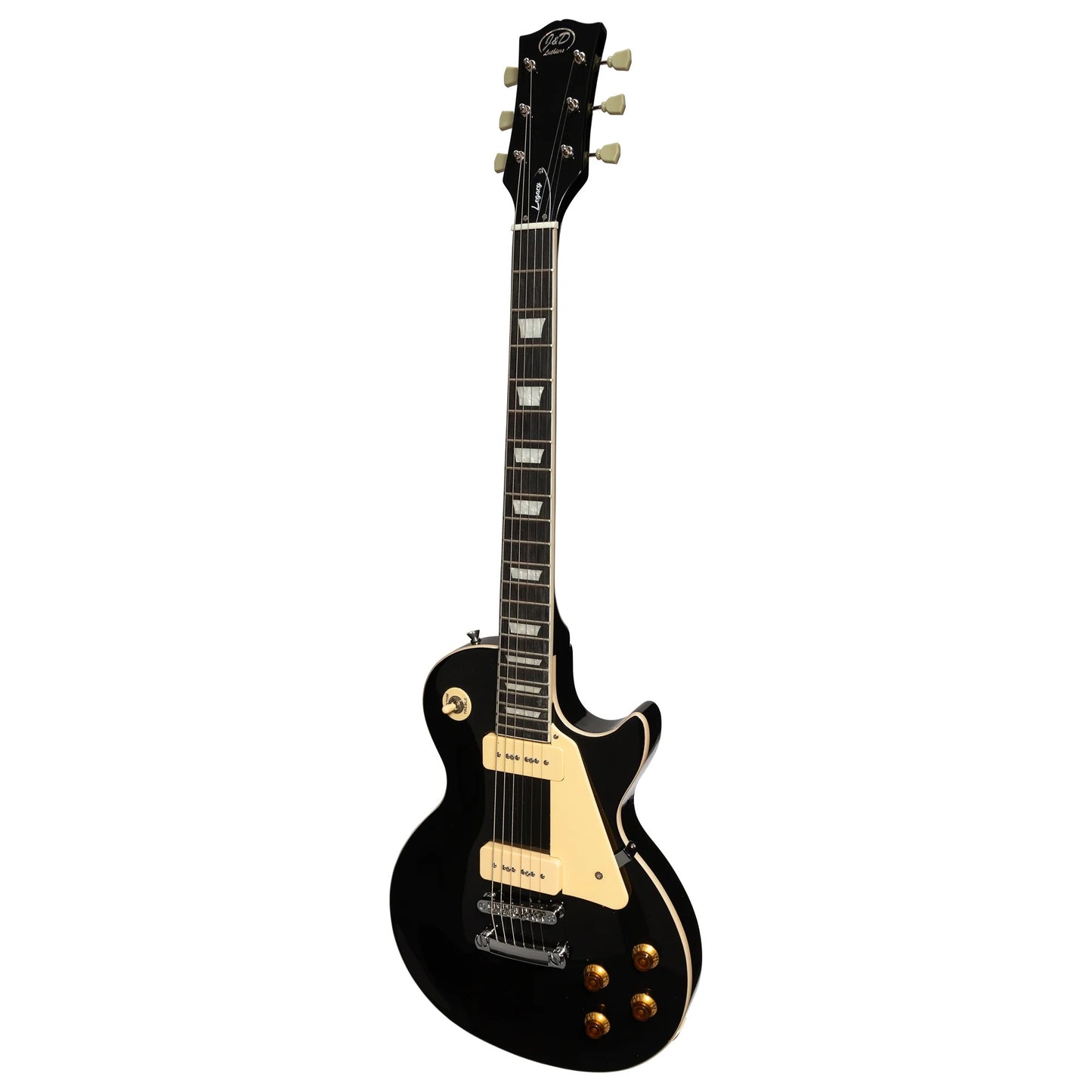 J&D Legacy LP Style W/P90s - Black