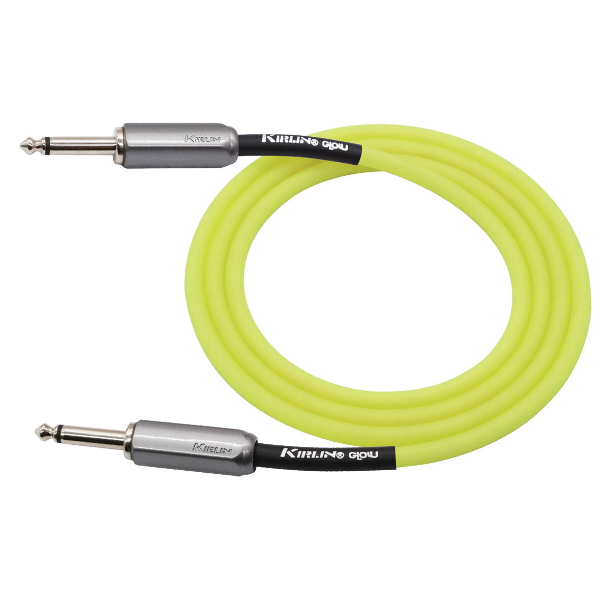 Kirlin 10ft Glow Guitar Cable Yellow (Solar Pop)