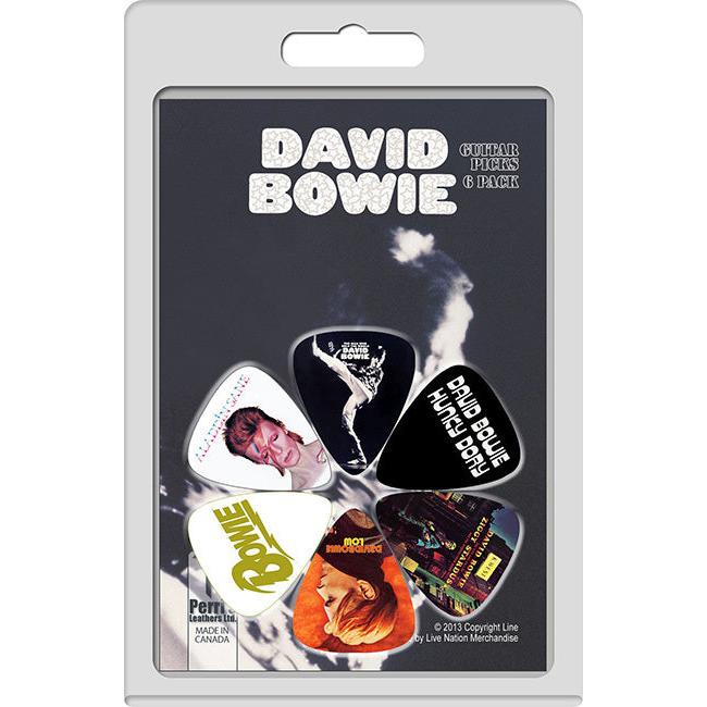 Perris 6-Pack David Bowie Licensed Guitar Picks Pack