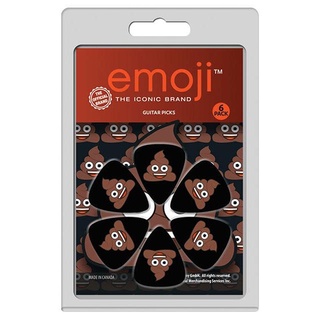Perris 6-Pack Emoji Poop Licensed Guitar Picks Pack