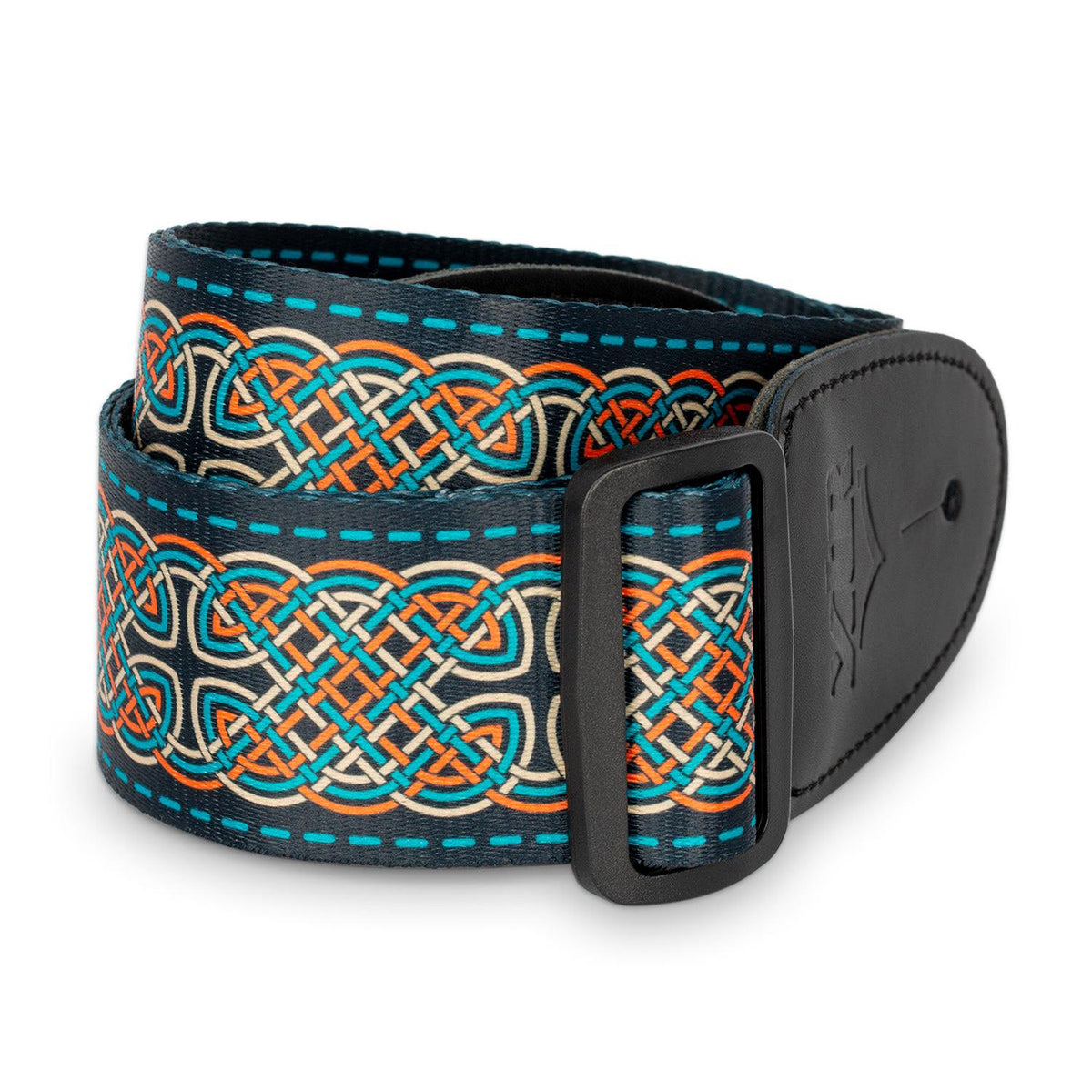XTR 2" Blue, Gold, Red Celtic Series Guitar Strap LS411