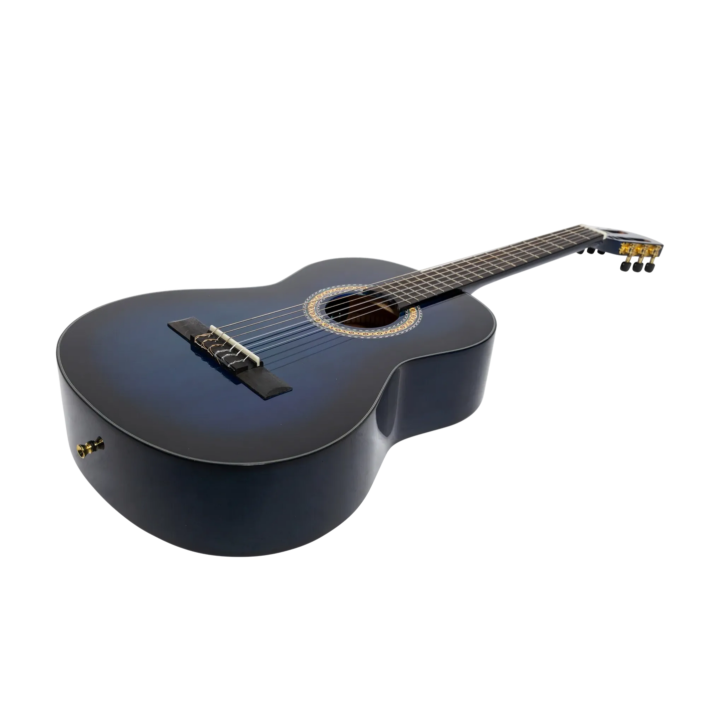 Martinez 3/4 Size Electric Classical Guitar with Tuner (Blue-Gloss)