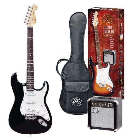 SE1SK 4/4 Size Electric Guitar Kit - Black