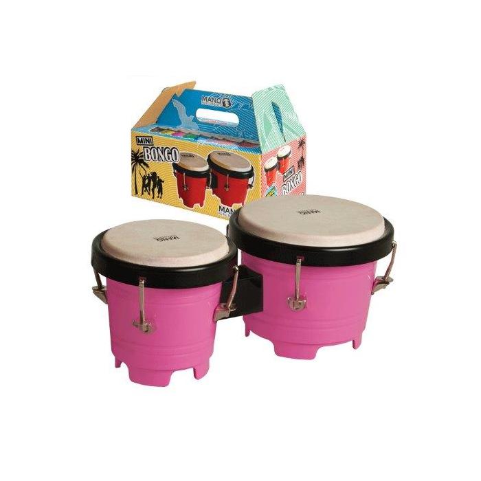 Mini Bongos Tunable 4 1/2 & 5 Inch Shells - Pink