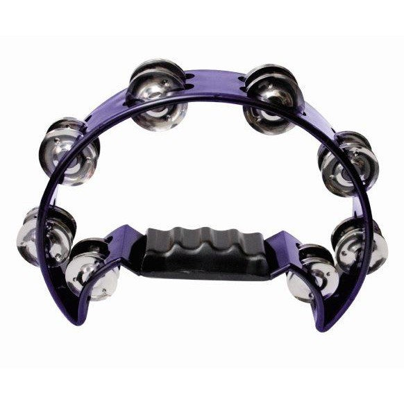 1/2 Moon Tambourine - Blue