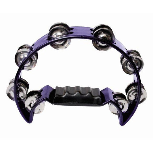 1/2 Moon Tambourine - Blue