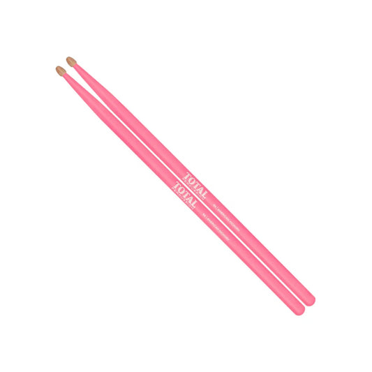 Total Percussion 5A Wood Tip - Fluro Pink