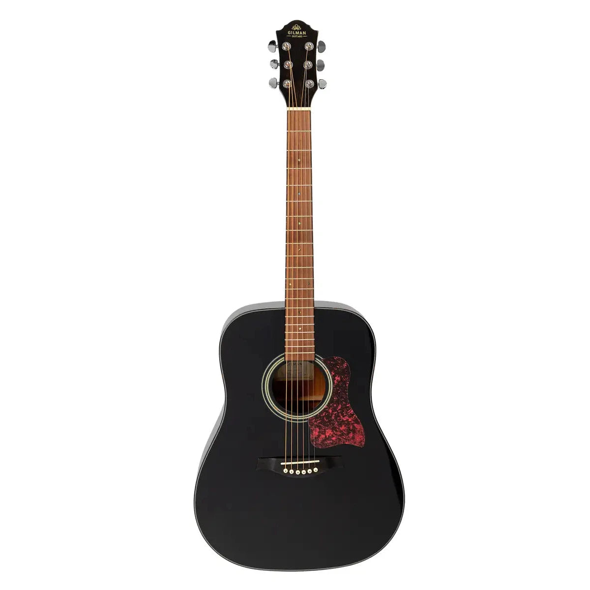 Gilman GD10BK Dreadnought Acoustic Guitar - Black