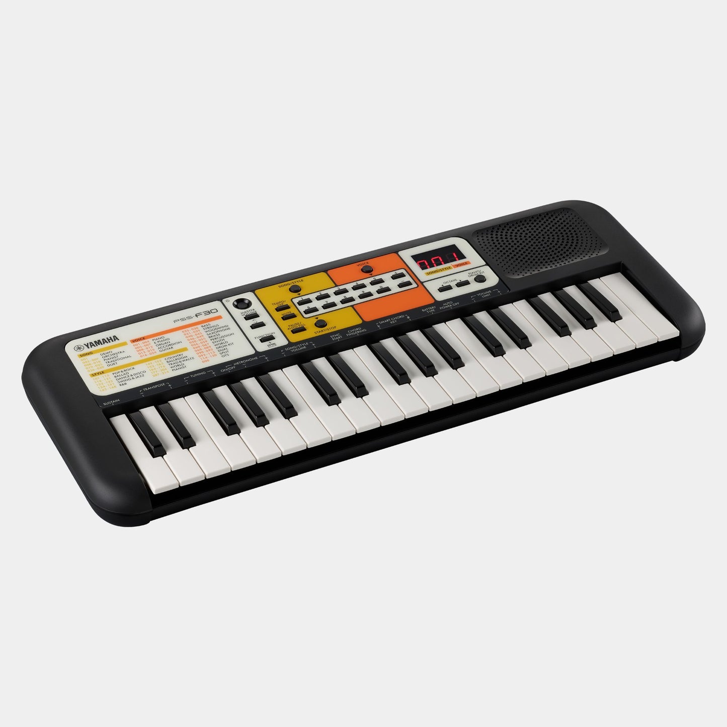 Yamaha PSS F30 Beginner Keyboard - Angle