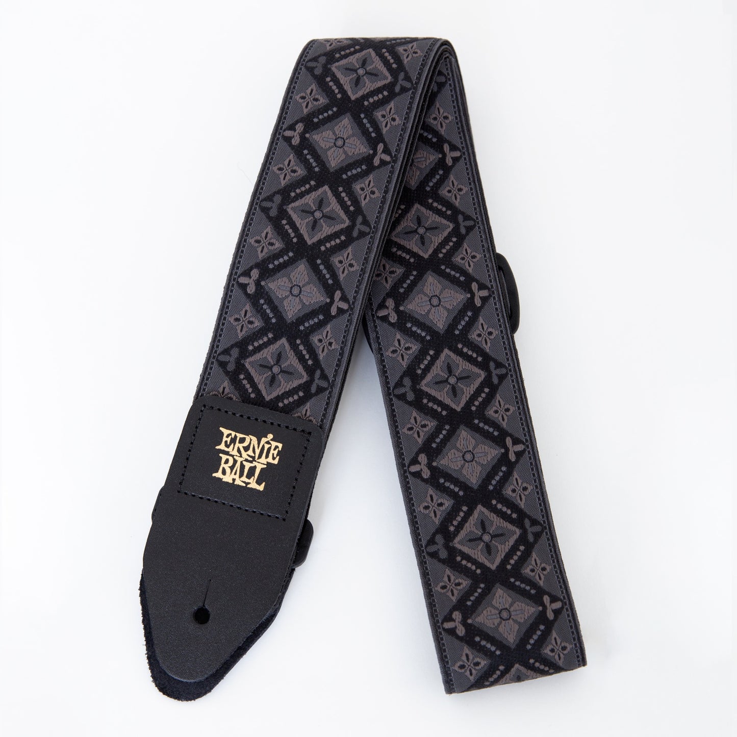 Ernie Ball Woven Jacquard Guitar Strap - Regal Black
