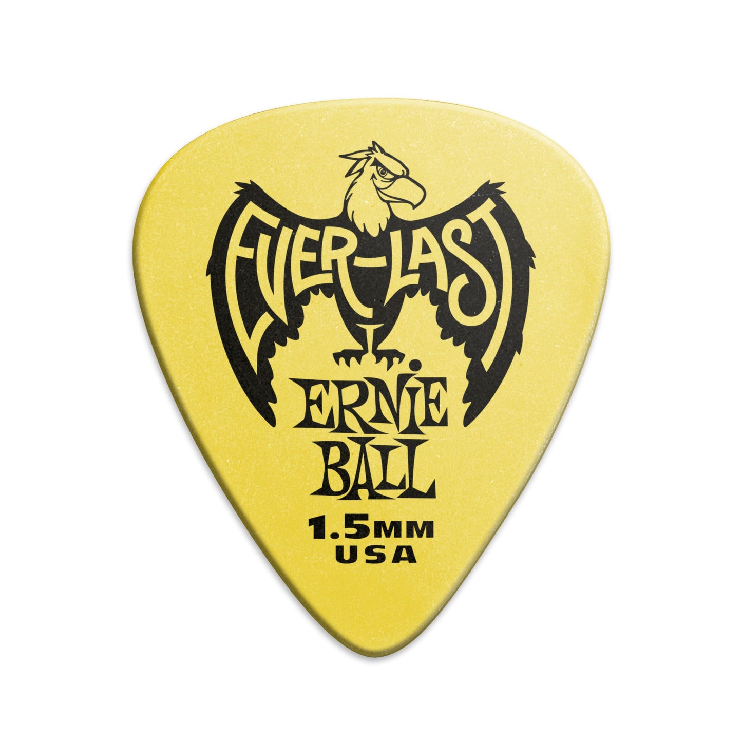 Ernie Ball Everlast Picks - 12 Pack Yellow 1.5mm