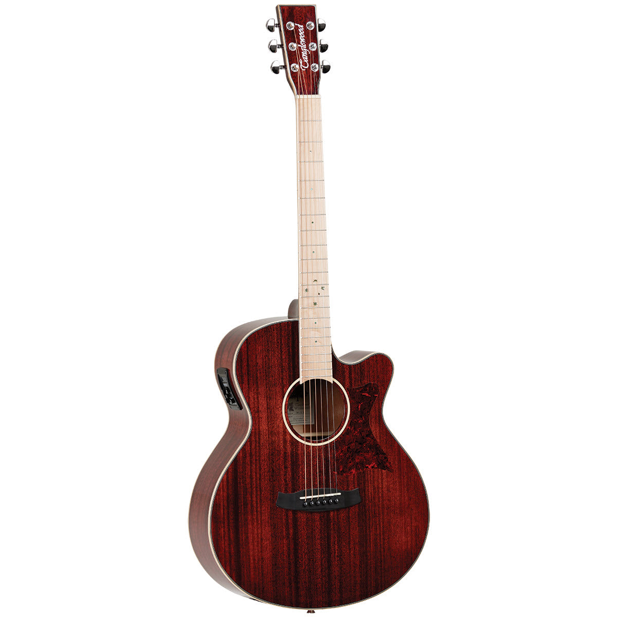 Tanglewood Winterleaf, Blonde superfolk, red finish, maple fretboard