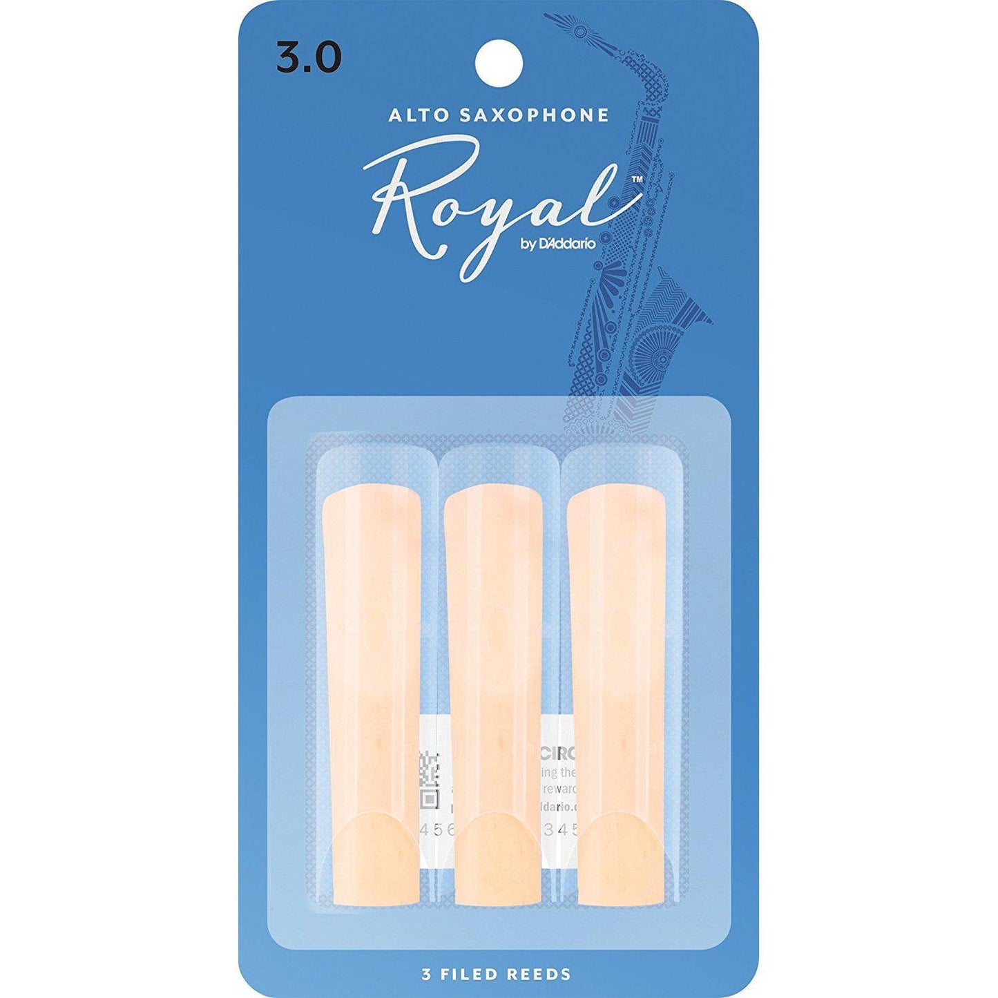 Royal by D'Addario Alto Saxophone Reeds - 3.0