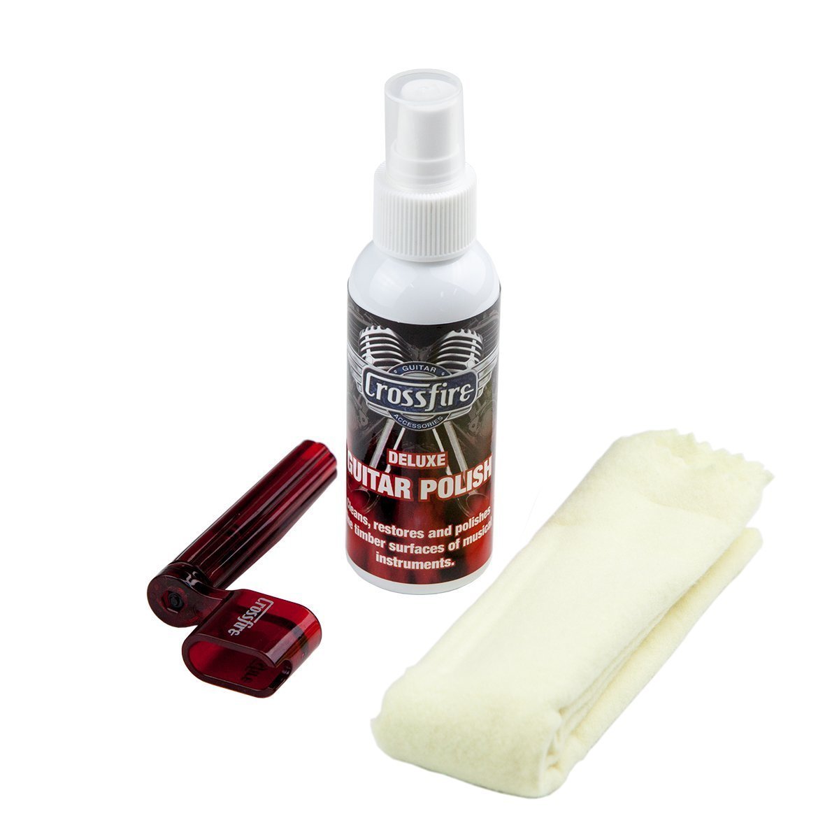 Guitar Care Polish Kit - Polish, Cloth and String Winder