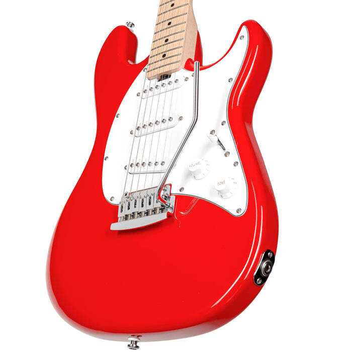 Sterling by Music Man Cutlass SSS - Fiesta Red Maple Board