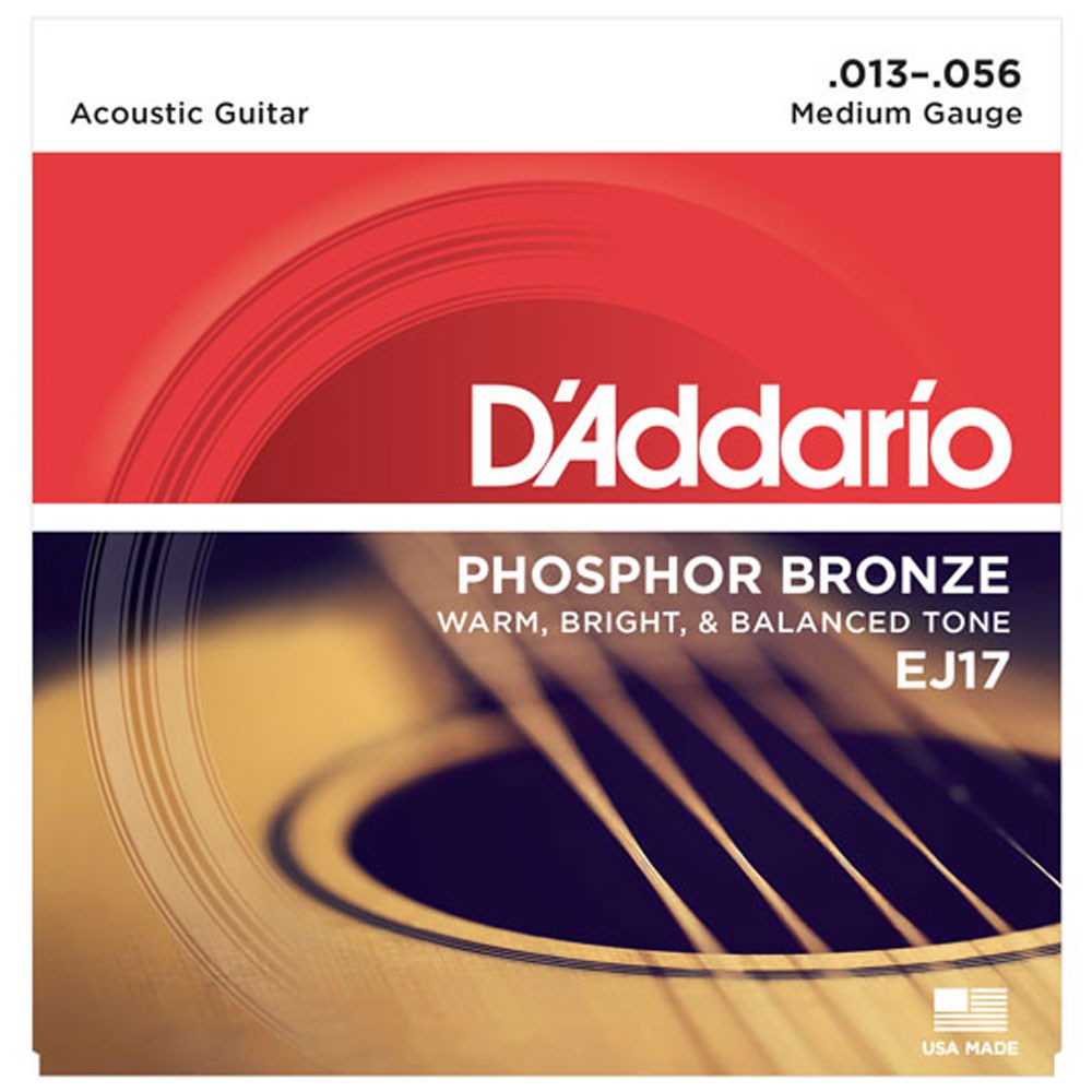 D'Addario EJ17 Phosphor Bronze Medium 13-56