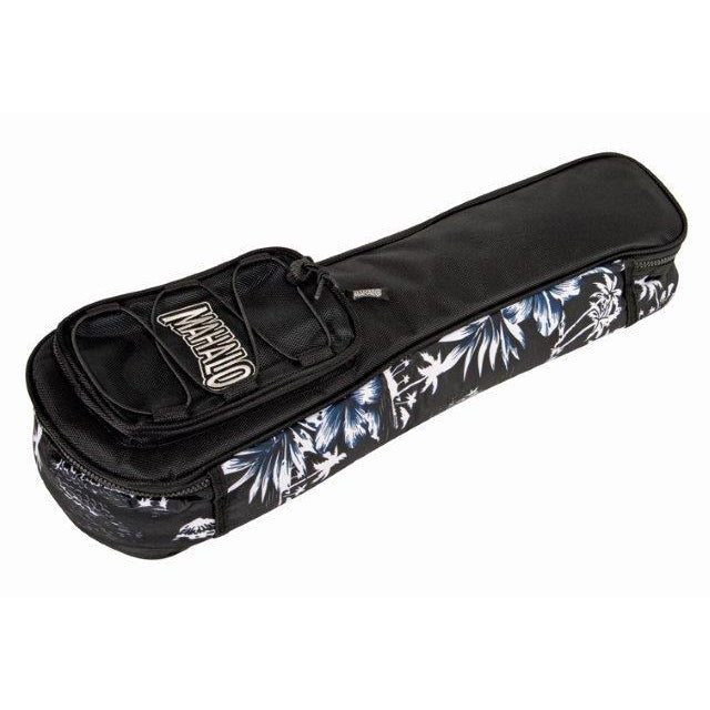 Mahalo Soprano Ukulele Heavy Duty Gig Bag - Black w/ Hawaii Pattern