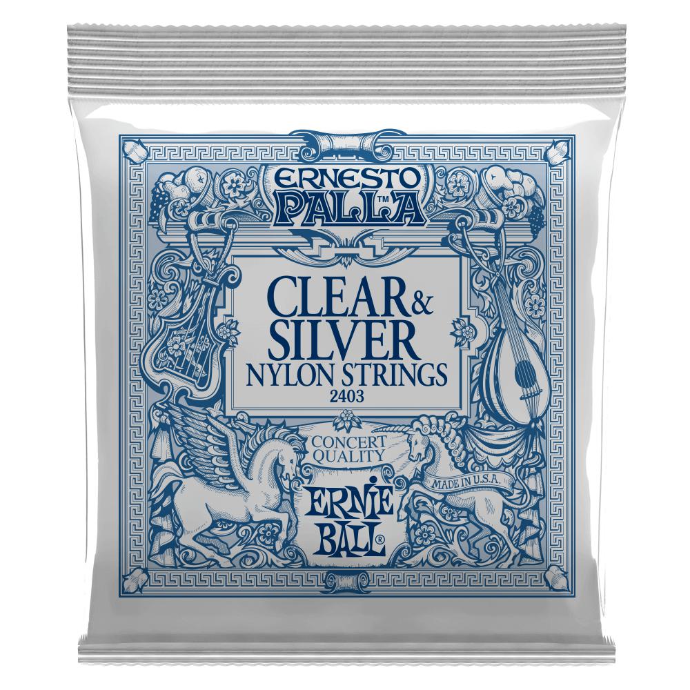 Ernie Ball Ernesto Palla Nylon Classical Guitar Strings - Clear and Silver