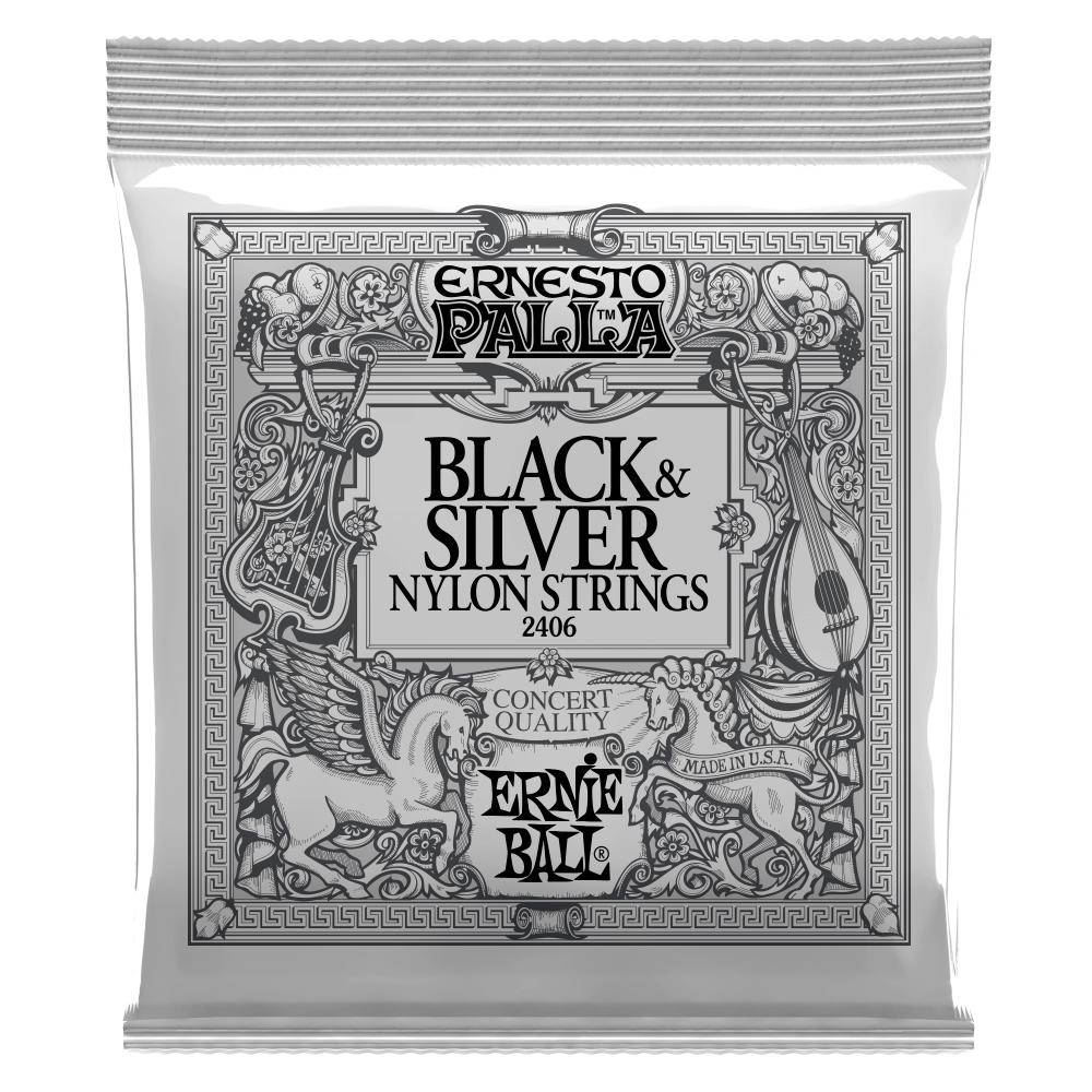 Ernie Ball Ernesto Palla Nylon Classical Guitar Strings - Black and Silver