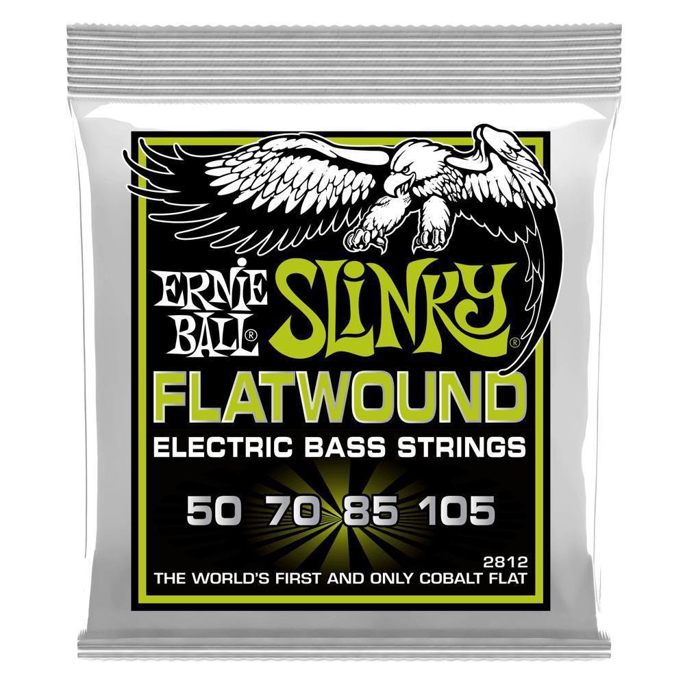 Ernie Ball Regular Slinky Flatwound Electric Bass Strings 50-105