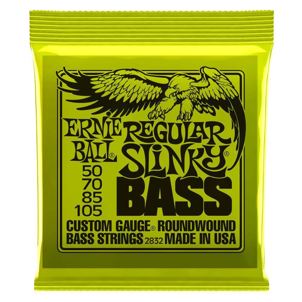 Ernie Ball Regular Slinky Nickel Wound Electric Bass Strings 50-105