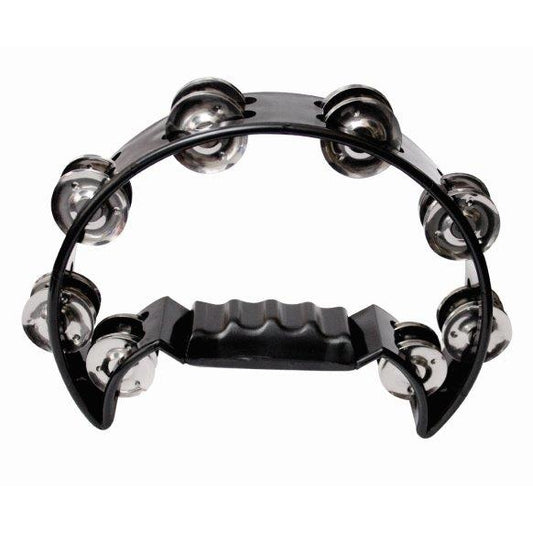 1/2 Moon Tambourine - Black