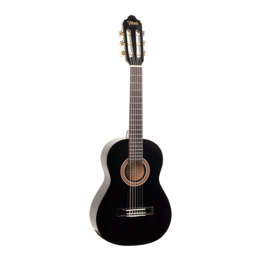 Valencia Beginner Nylon String Classical Guitar 1/2 Size - Black