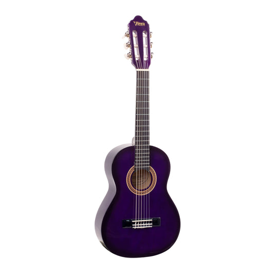 Valencia Beginner Nylon String Classical Guitar 1/2 Size - Purple