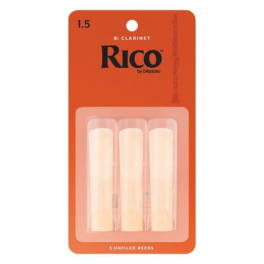 Rico by D'Addario Bb Clarinet Reeds - 1.5