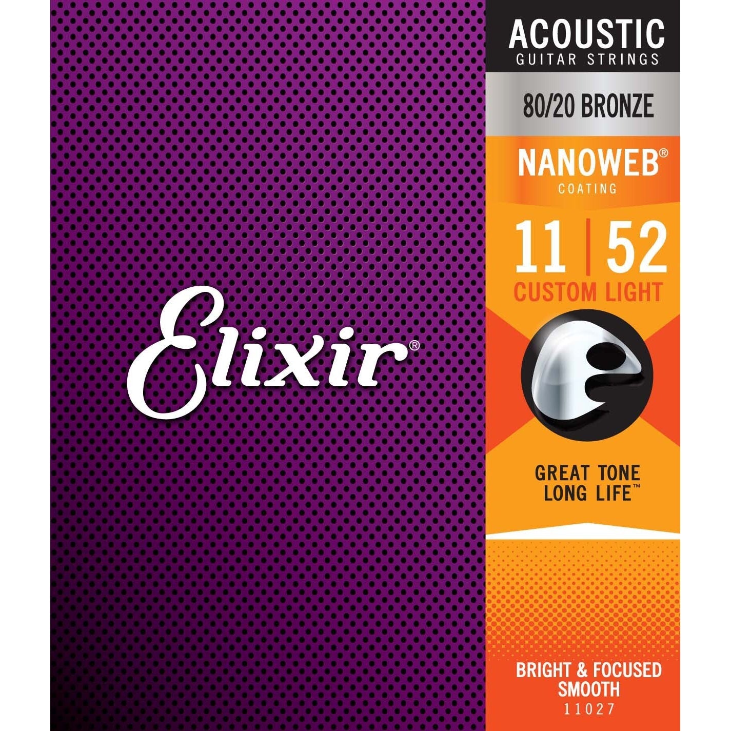 Elixir - Acoustic 80/20 Nanoweb Custom Light 11-52