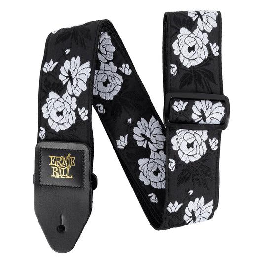 ERNIE BALL Classic Jacquard Guitar/Bass Strap - Vanilla Rose