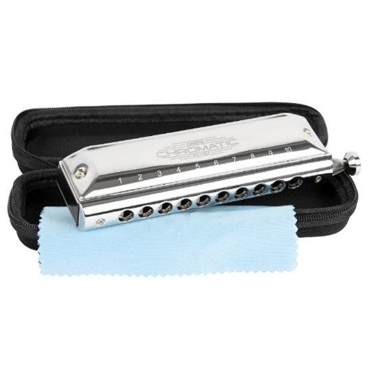 CASCHA CHROMATIC 10H / 40R BLUES C HARP W/CASE