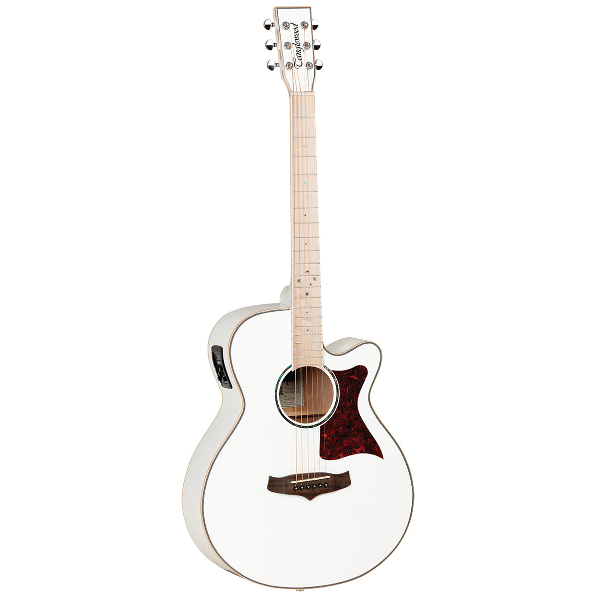 Tanglewood Winterleaf Pro Super Folk C/E Whitsunday White Blonde Gloss