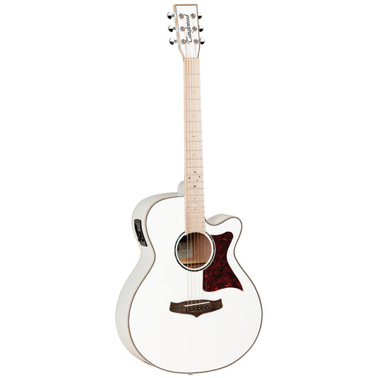 Tanglewood Winterleaf Pro Super Folk C/E Whitsunday White Blonde Gloss