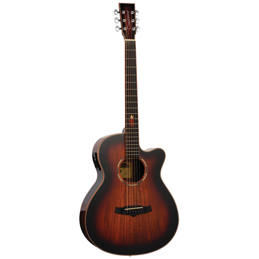 Tanglewood Winterleaf Exotic Super Folk C/E Koa Autumn Burst Gloss