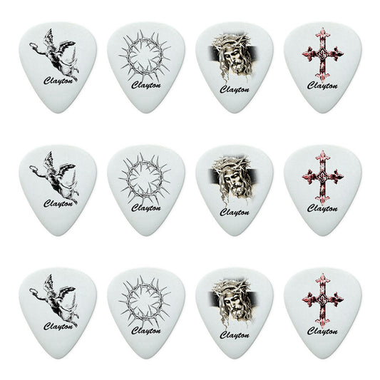 CLAYTON .80MM CHRISTIAN PICKS PKT12
