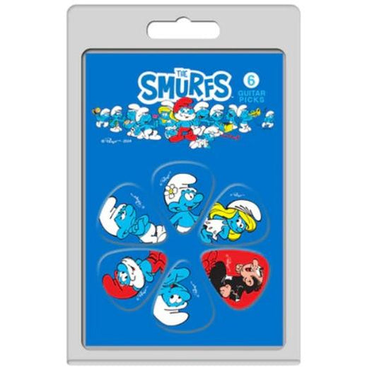 Perris 6 Pack Smurfs Guitar Picks - Classic Characters