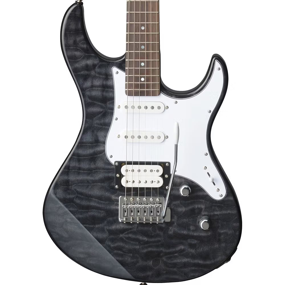 YAMAHA PAC212 SC STYLE ELECTRIC GUITAR HSS TRANS BLACK