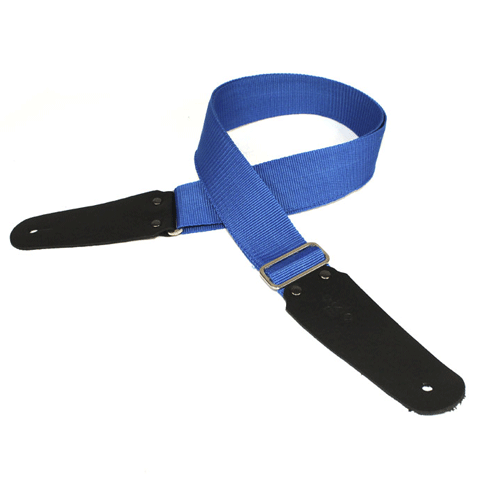 2 Inch 'Beat of the Shire' Poly Guitar Strap - Blue