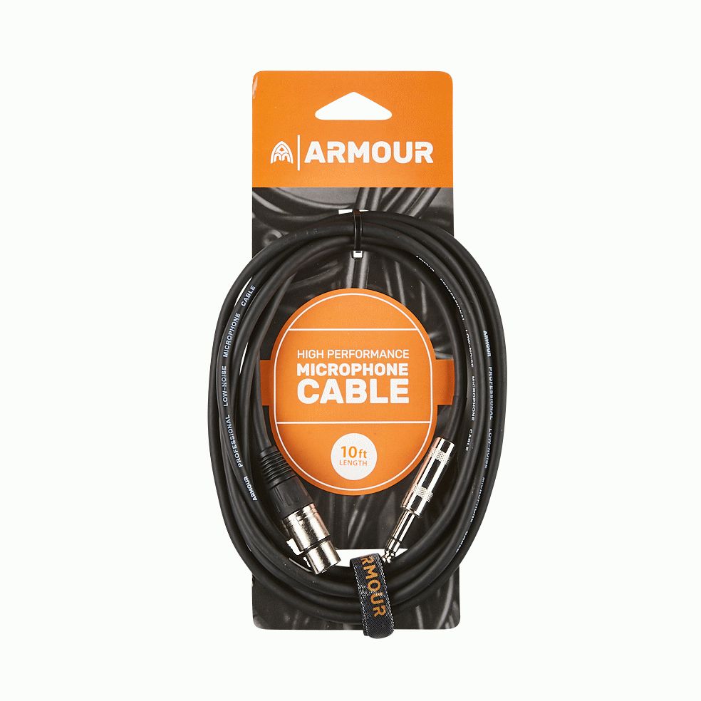 Armour CJP10 HP Microphone Cable 10Ft