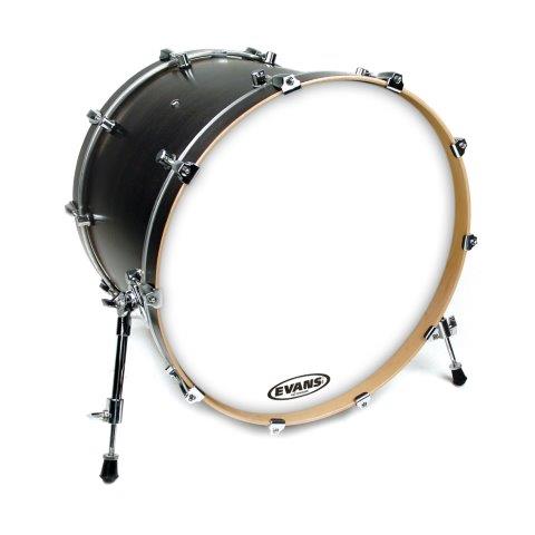 Evans Bass Drum Head - 22" EQ3 White Bass Drum Reso - No Port